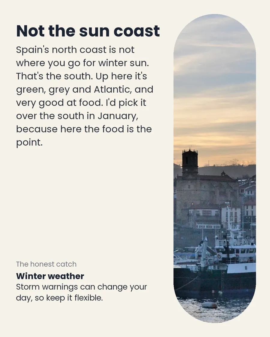 The Basque coast in winter, slide 2 of 8