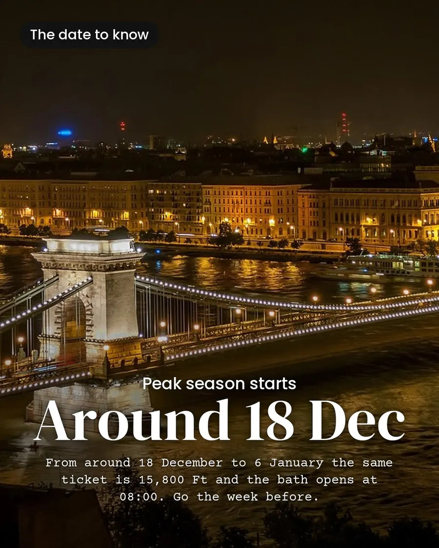 Budapest's baths in winter, slide 5 of 7