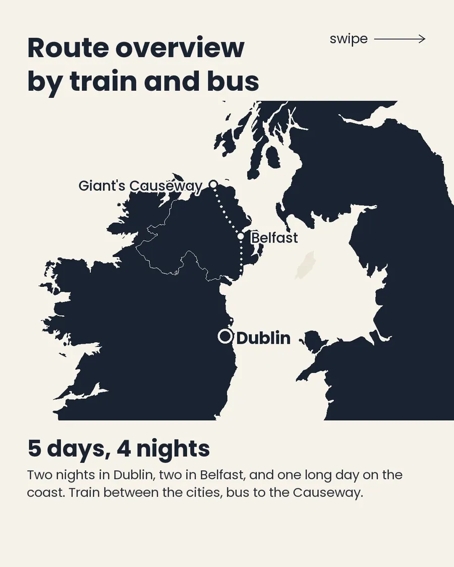 Dublin, Belfast and the Causeway Coast in 5 days, slide 3 of 11