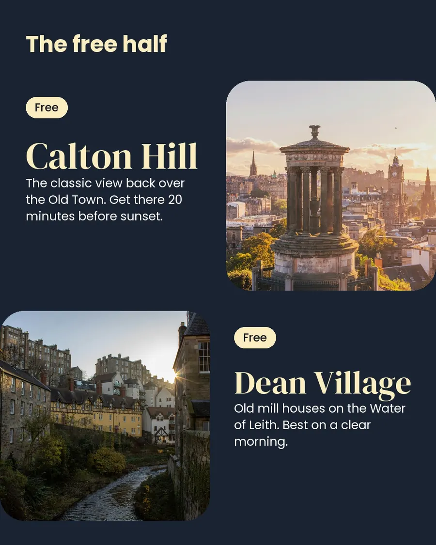 Edinburgh in winter, slide 5 of 9