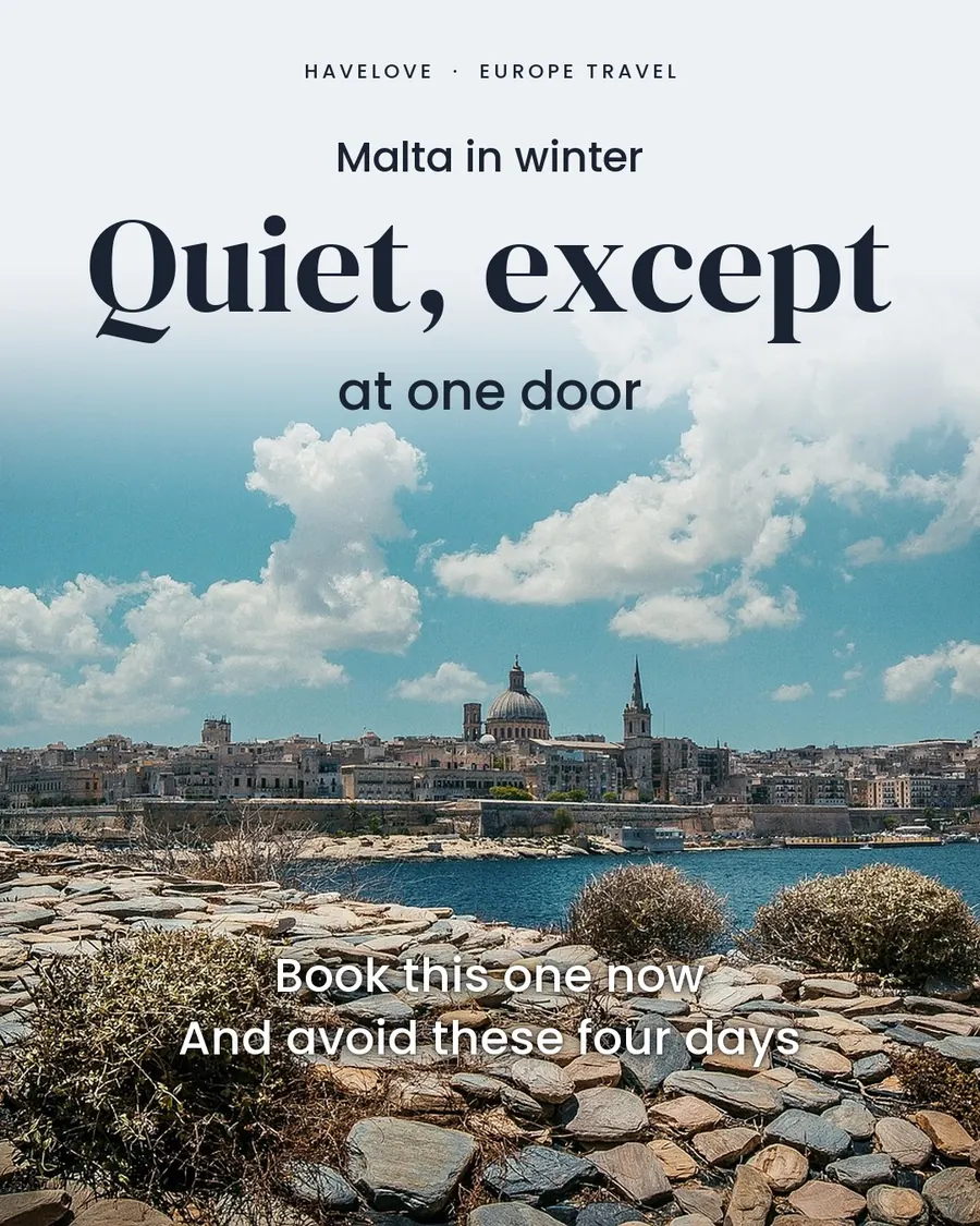 Malta in winter, cover