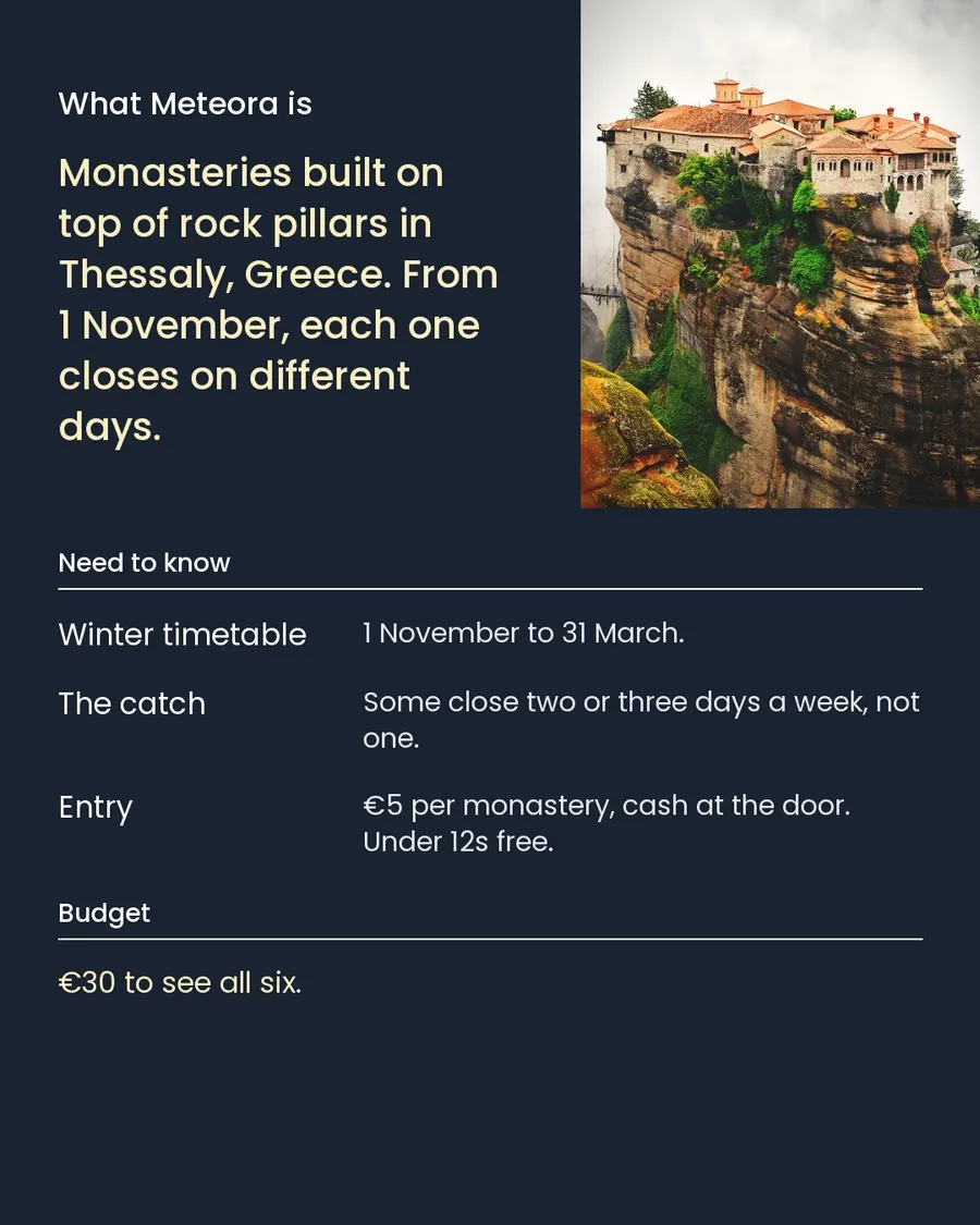 Meteora in winter, slide 2 of 7