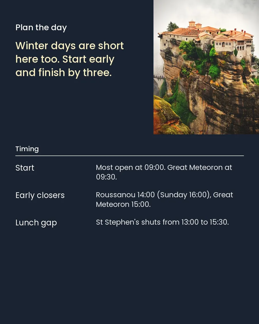 Meteora in winter, slide 6 of 7