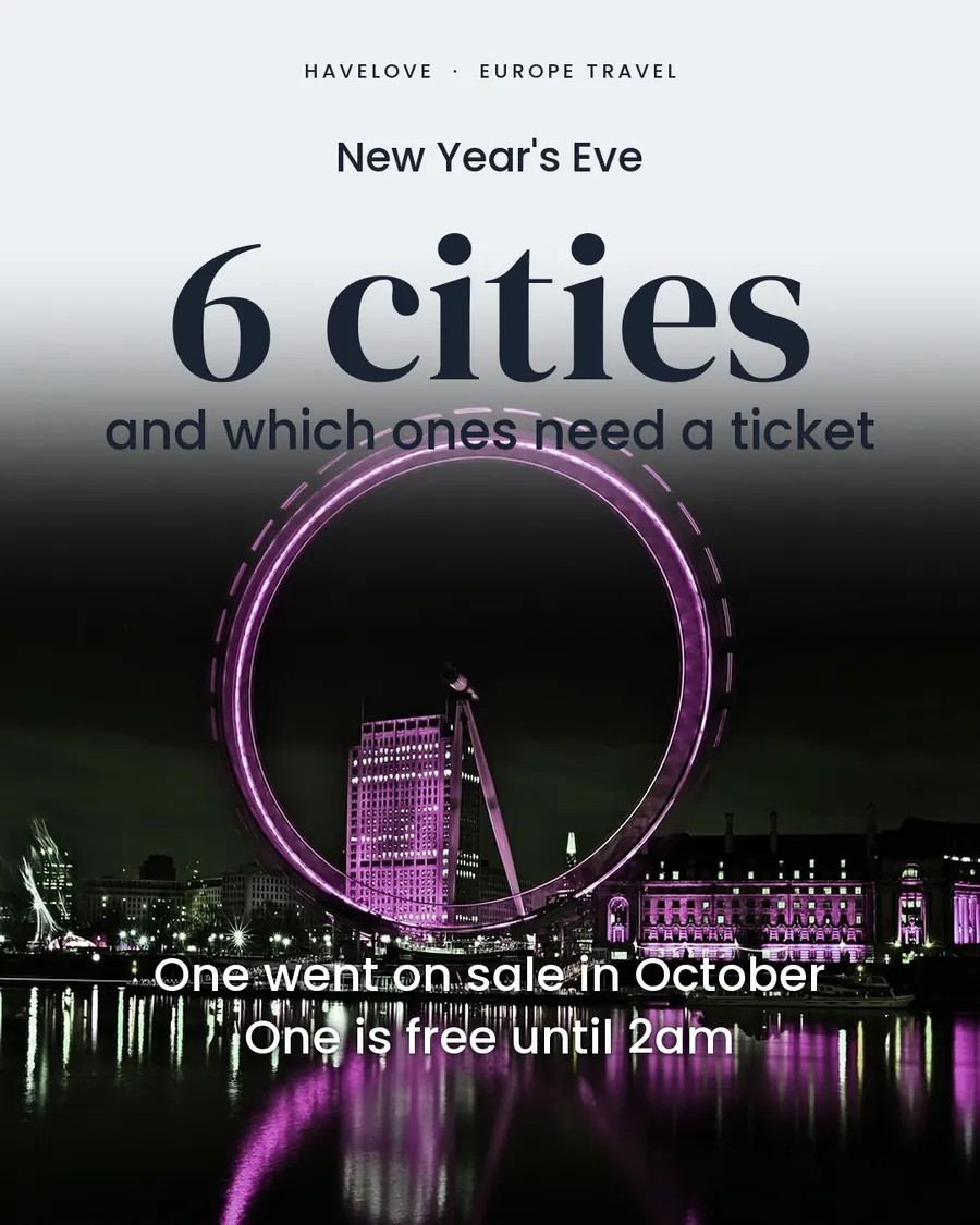 New Year's Eve in 6 European cities, cover