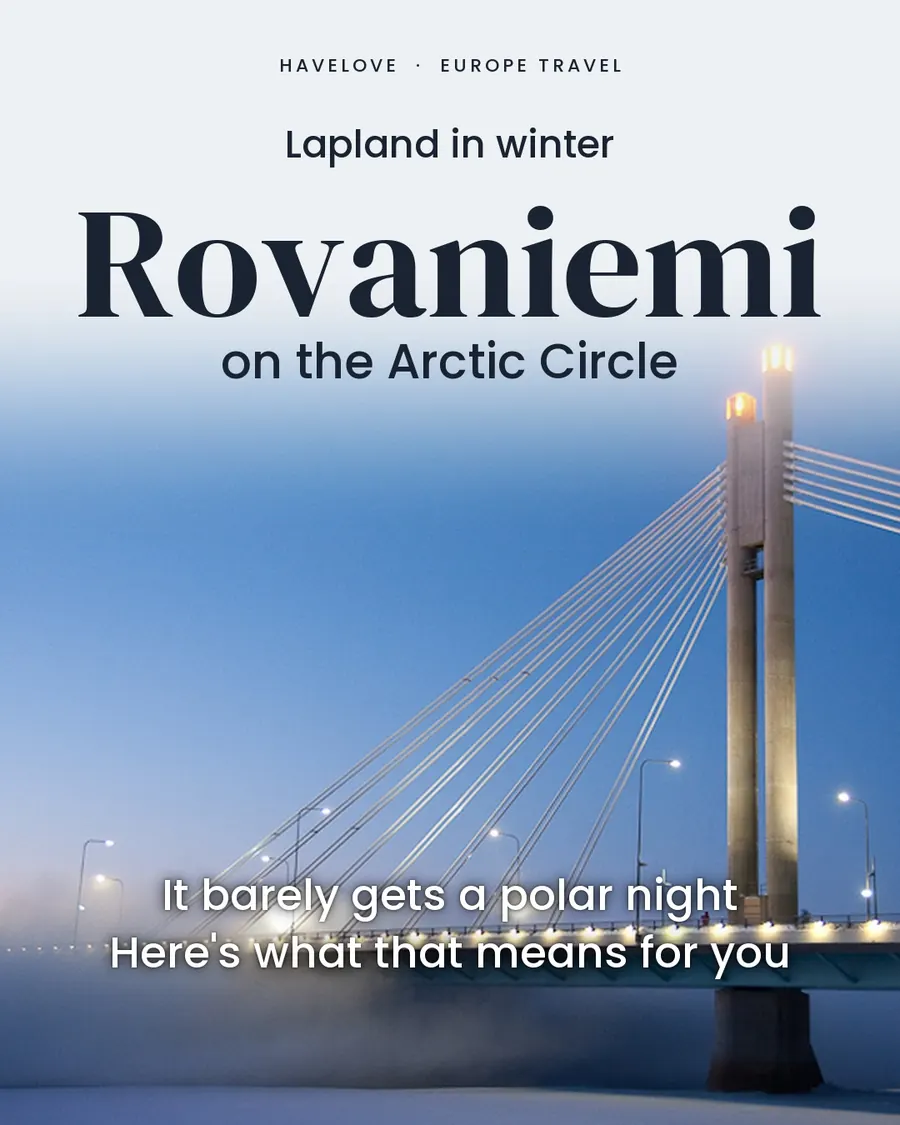 Rovaniemi in winter, cover