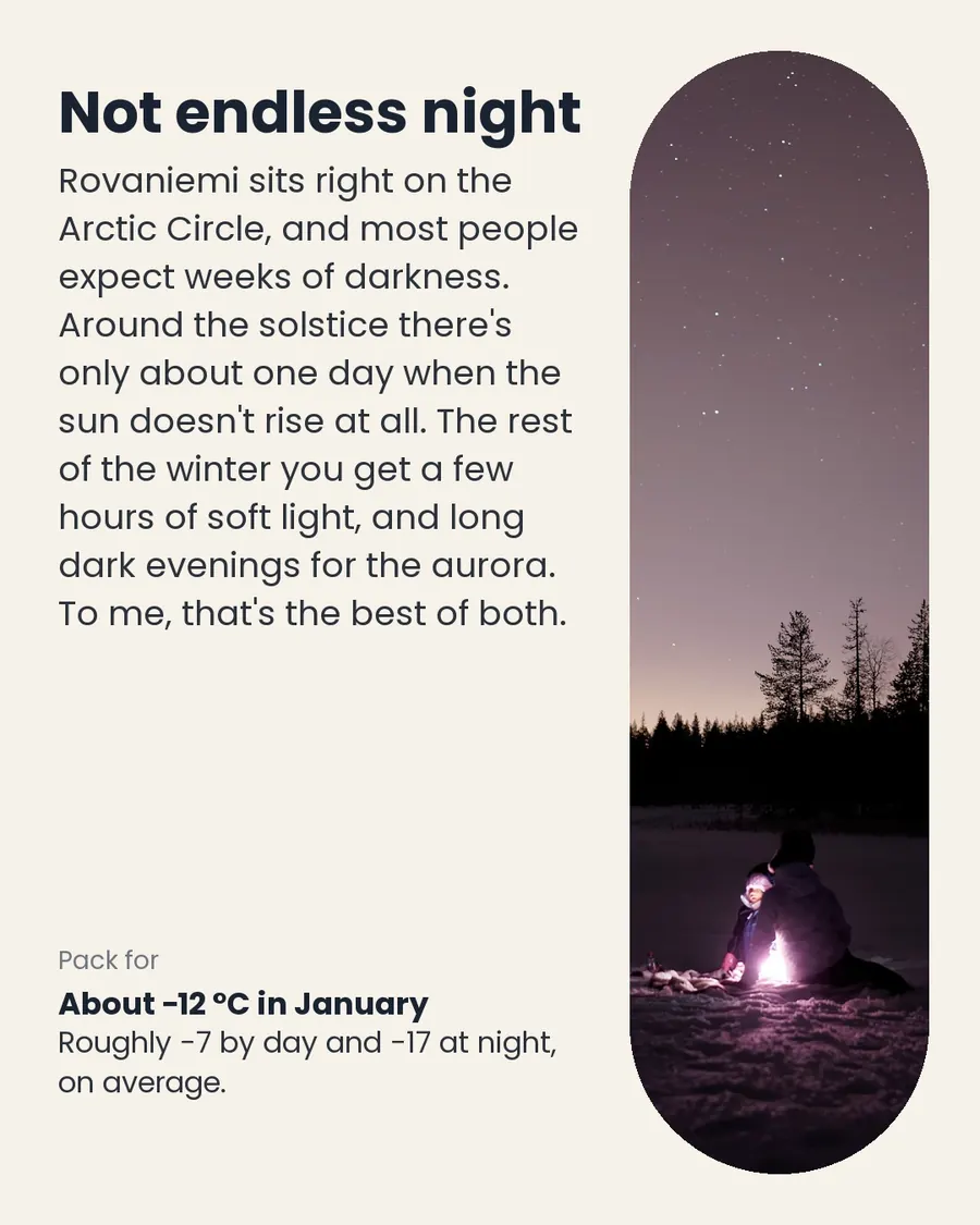 Rovaniemi in winter, slide 2 of 7