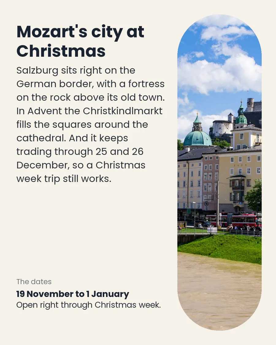 Salzburg in Advent, with Hallstatt as the day trip, slide 2 of 9